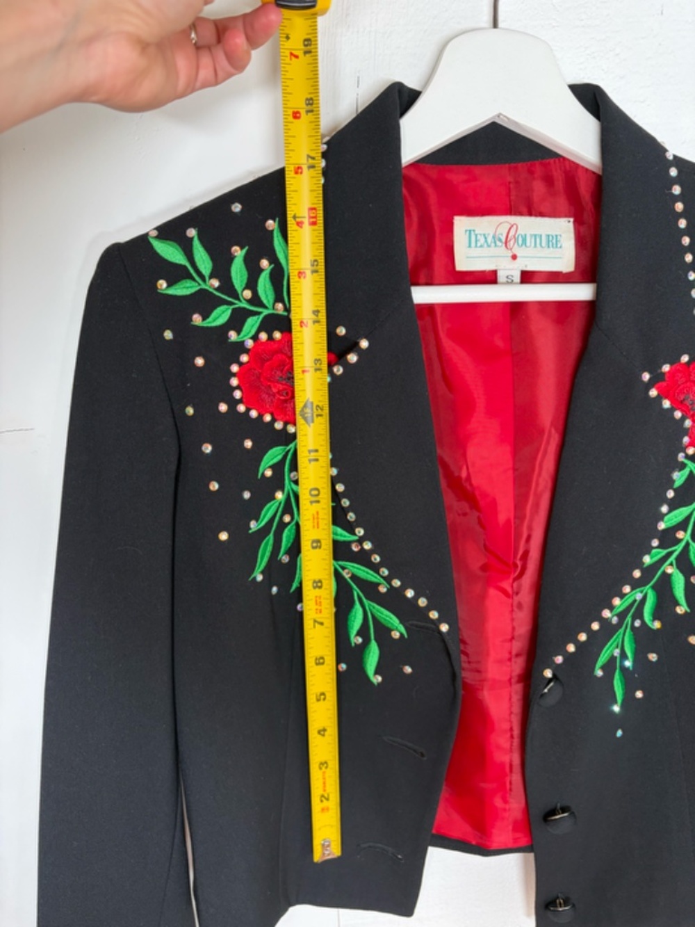 Texas Couture Vintage Rhinestone Blazer - Rodeo - Western - Women's Small - Picture 7 of 12